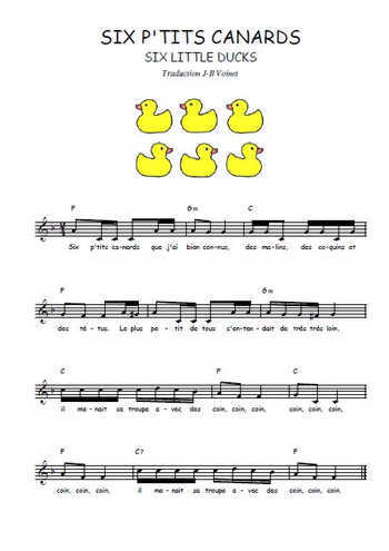 Six p'tits canards